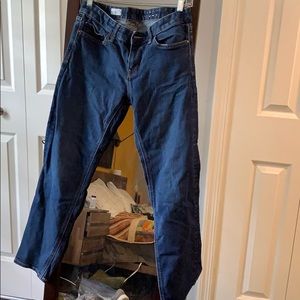 Gap dark wash straight leg jeans
